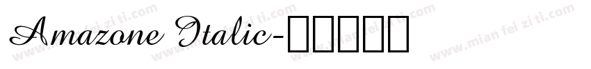 Amazone Italic字体转换